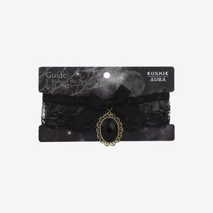 Black Lace‎ Stone Choker Vampy Goth Gothic Hot Topic